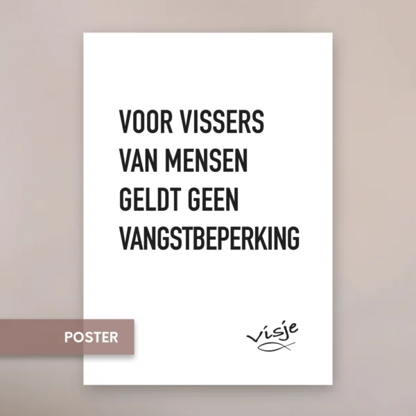 VOOR VISSERS VAN MENSEN GELDT GEEN VANGSTBEPERKING