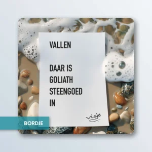 VALLEN  DAAR IS GOLIATH STEENGOED IN