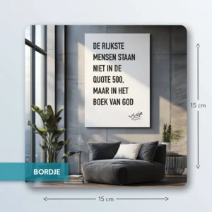 DE RIJKSTE MENSEN STAAN NIET IN DE QUOTE 500, MAAR IN HET BOEK VAN GOD