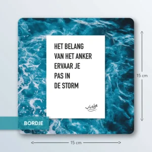 HET BELANG VAN HET ANKER ERVAAR JE PAS IN DE STORM