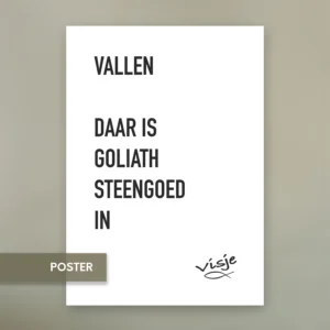 VALLEN DAAR IS GOLIATH STEENGOED IN
