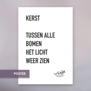 KERST TUSSEN ALLE BOMEN HET LICHT WEER ZIEN