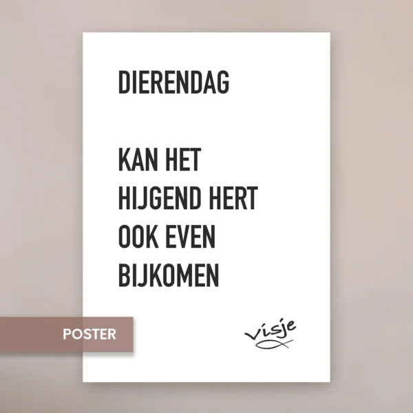 DIERENDAG KAN HET HIJGEND HERT OOK EVEN BIJKOMEN